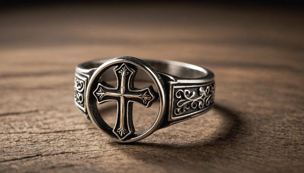 Bague croix : l'élégance au service de votre foi chrétienne.
